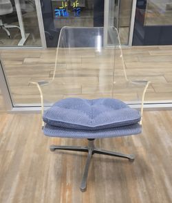 (2) Eames Herman Miller Mid-century Lucite Chairs