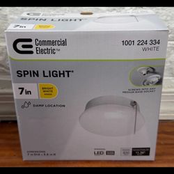 CE Spin Light 7 in. Closet Light with Pull Chain LED Flush Mount Ceiling Light