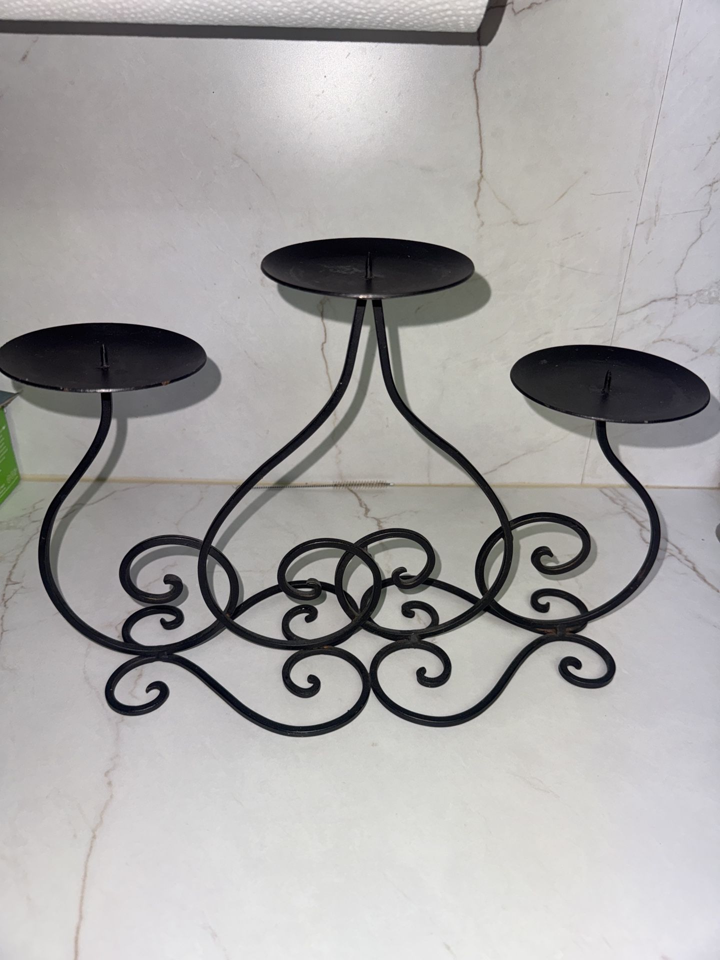 Black Metal Candle Holder