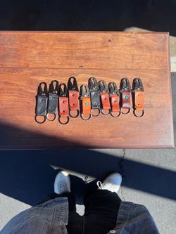 Hand made leather key chains