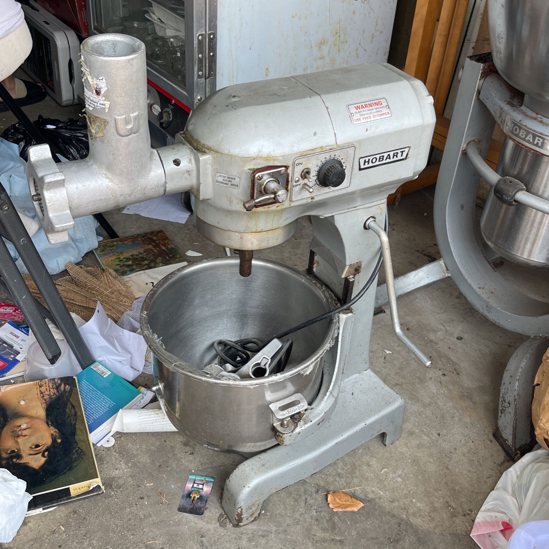 Used Hobart Dough Mixer 20 qt A200 Comercial Doug Mixer