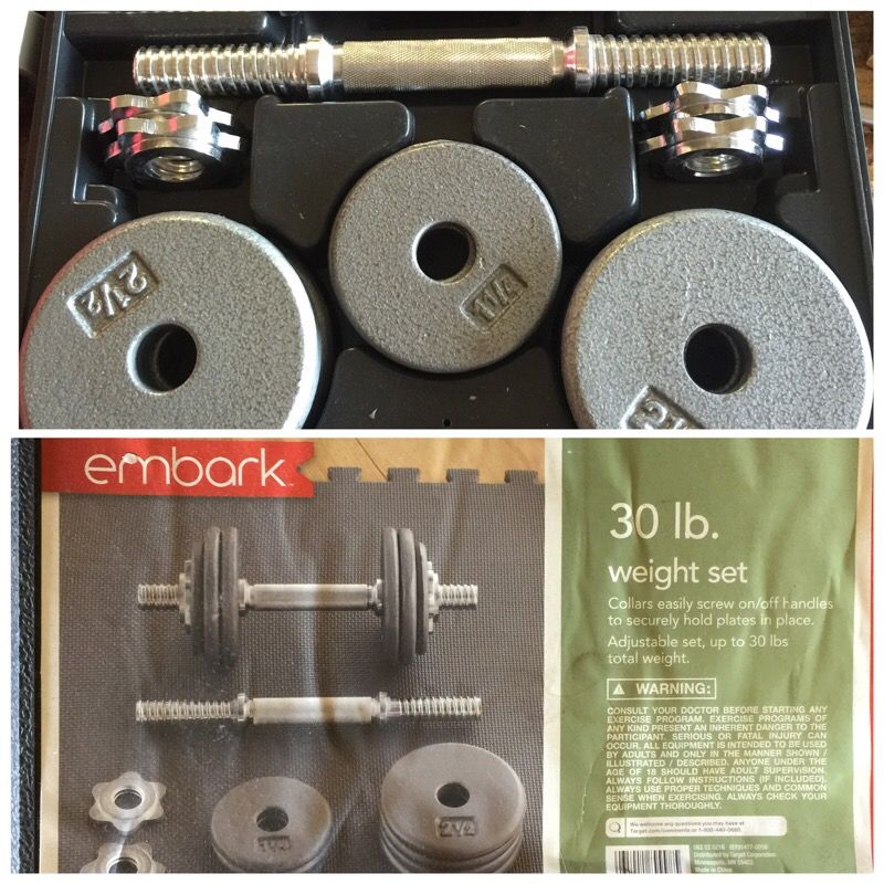 Embark 30lb dumbbell weight set
