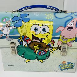 Vintage Spongebob Squarepants And Friends Aloha Dome 10 Lunchbox