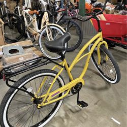 New 26 Inch Single Speed Bicycles, Multiple Colors Adult Beach Cruiser Bikes, Steel Frame, Rear Coas