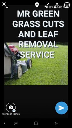 Grass cutting and leaf collection