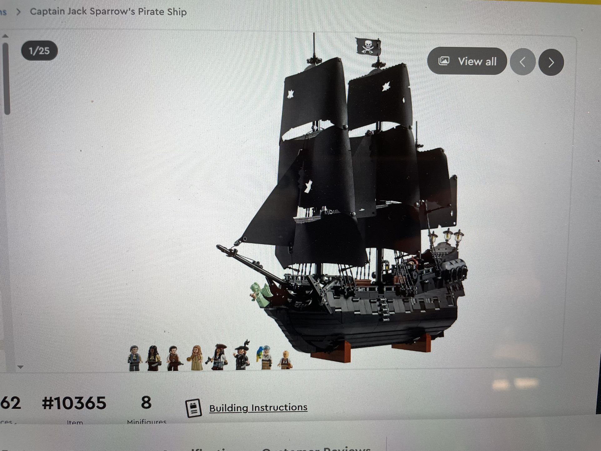 Lego 10365 Captain Jack Sparrow’s Pirate Ship