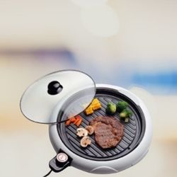 White Circle Cool-Touch Electric Health Indoor Grill (Aroma)