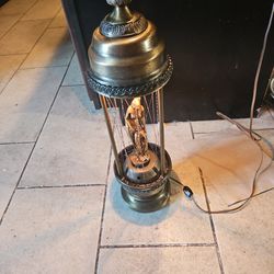 Vintage REBECCA STATUE OIL LAMP