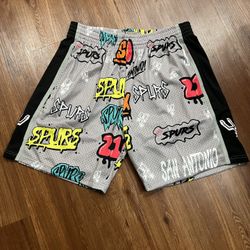Mitchell Ness Spurs Shorts