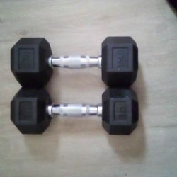 Pair Of 15 Lb Dumbbells $30 