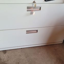 Metal Lateral Filing Cabinet With Key - Practical And Functional
