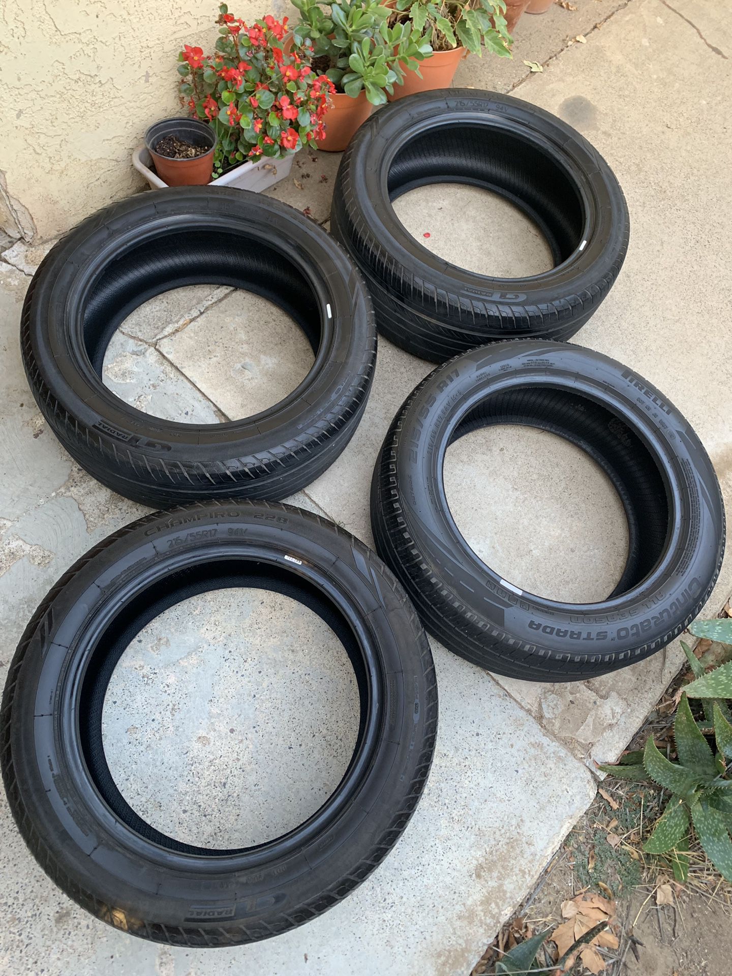 Champiro GT Radial tires; Size 215/55R17