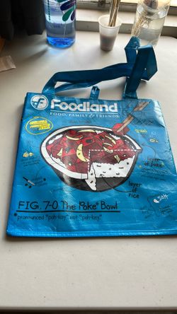 Hawaii Poke Bowl Reusable Shopping Bag Designs