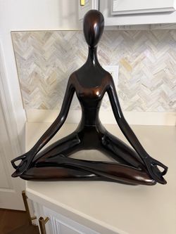 large meditation/yoga woman sculpture