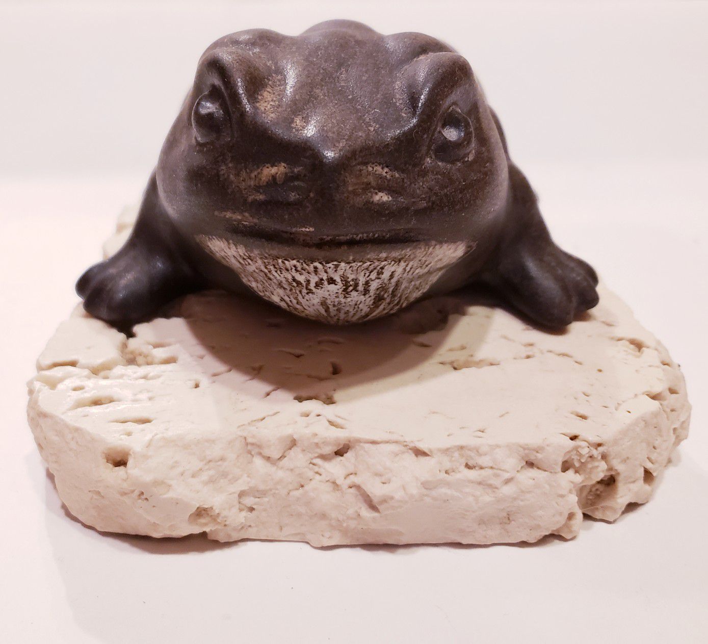 Signed Art Pottery Daga Toad Frog Sculpture