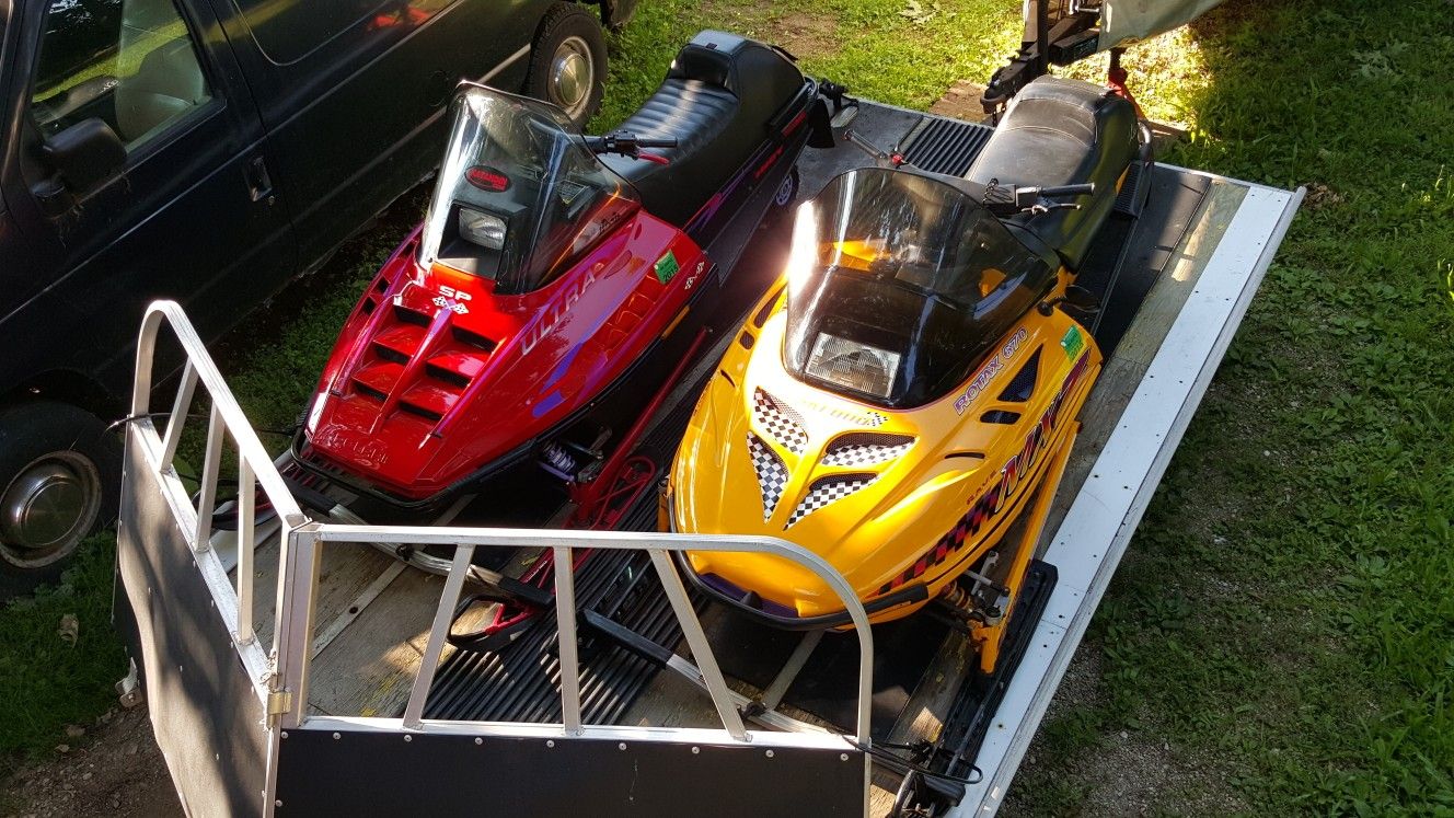 Snowmobiles & Trailer