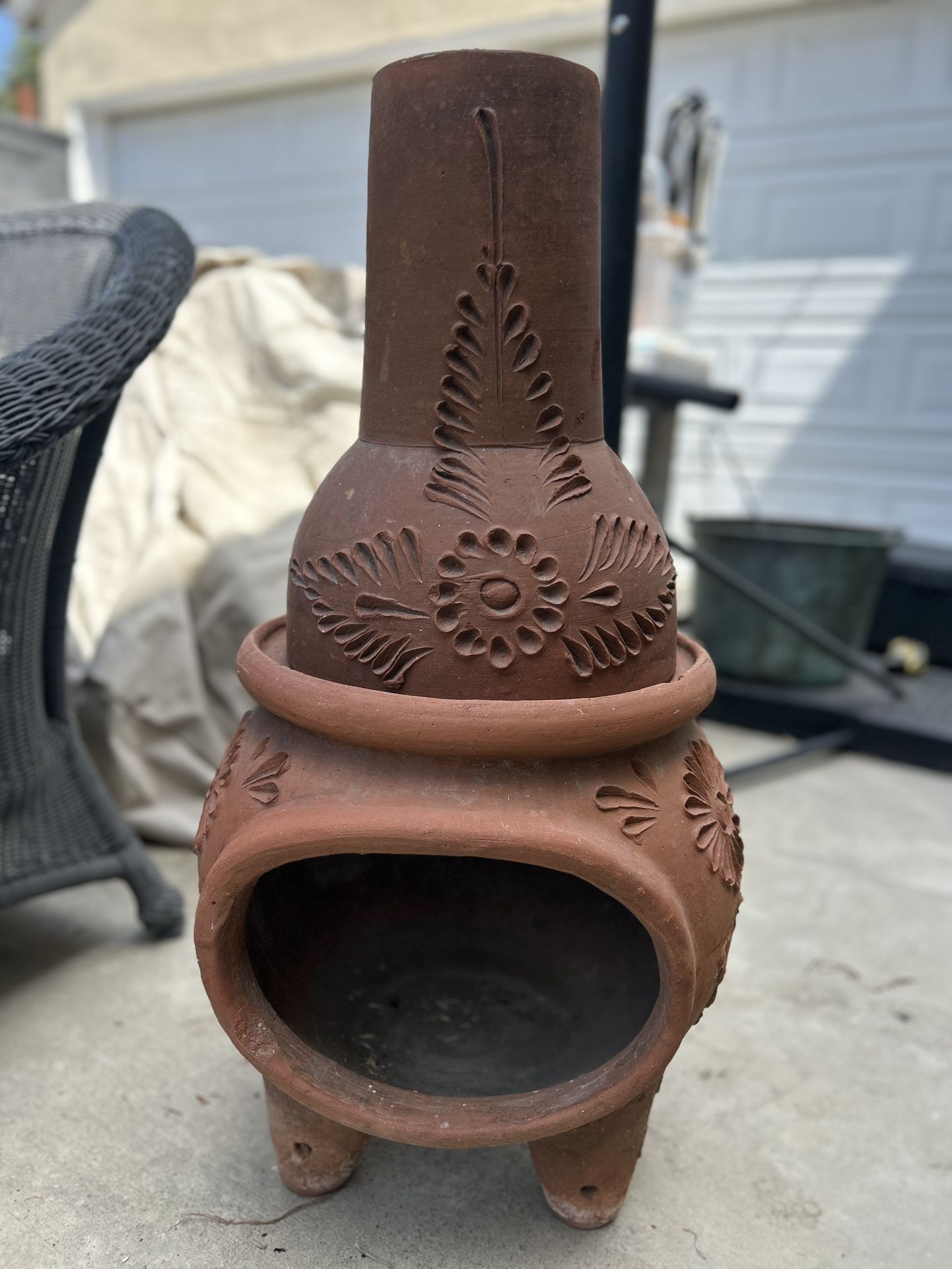 Clay Chiminea