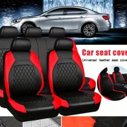 Leather Car Truck Suv Seat Covers " ONE SIZE FITS ALL "