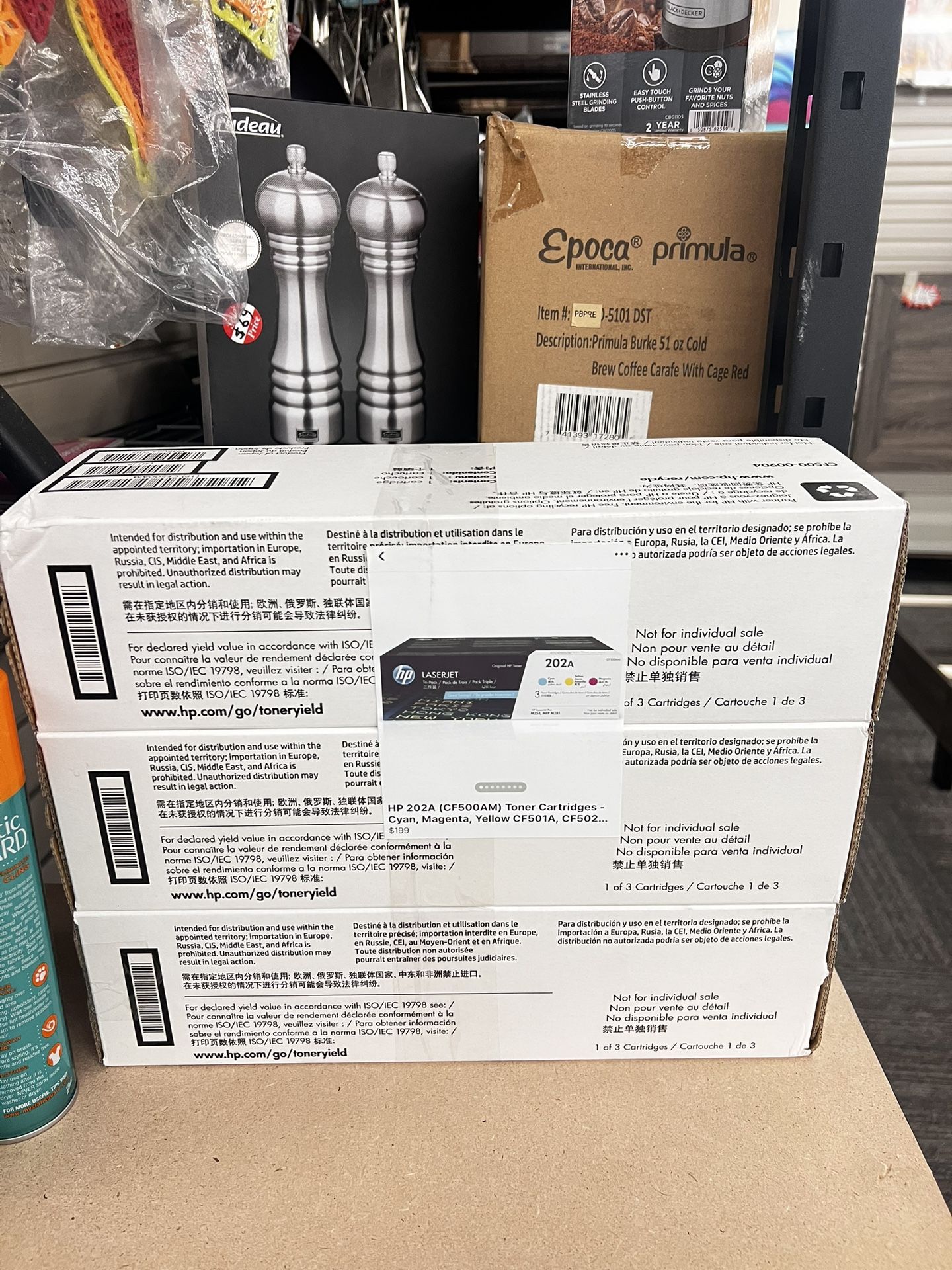 BRAND NEW Genuine HP 202A Toner Set – Cyan, Magenta, Yellow – Original OEM 🔥