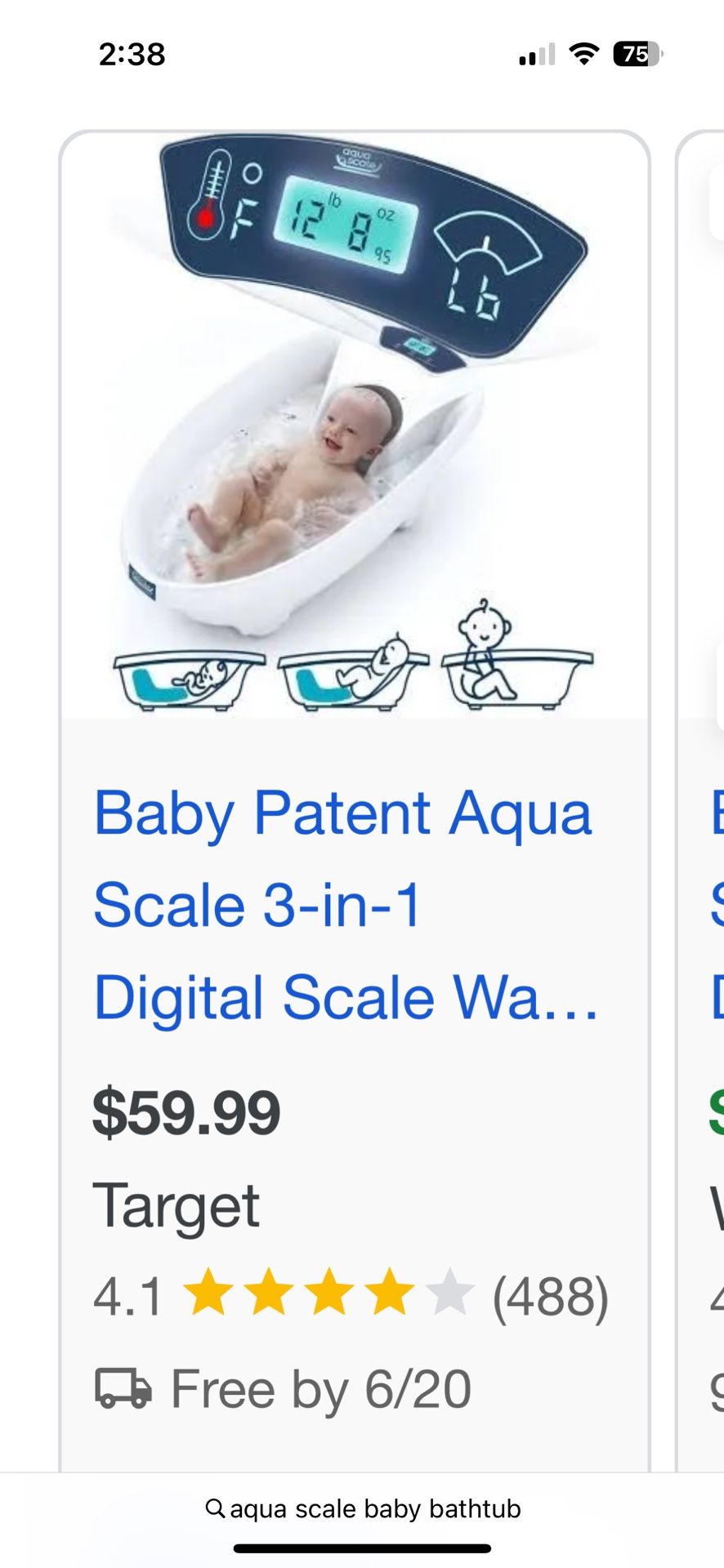 Baby Aqua Scale/Tub
