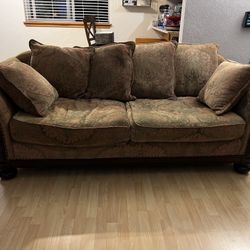 Furniture Set - Couch, Oversized Chair,  and Ottoman , Living Room Set