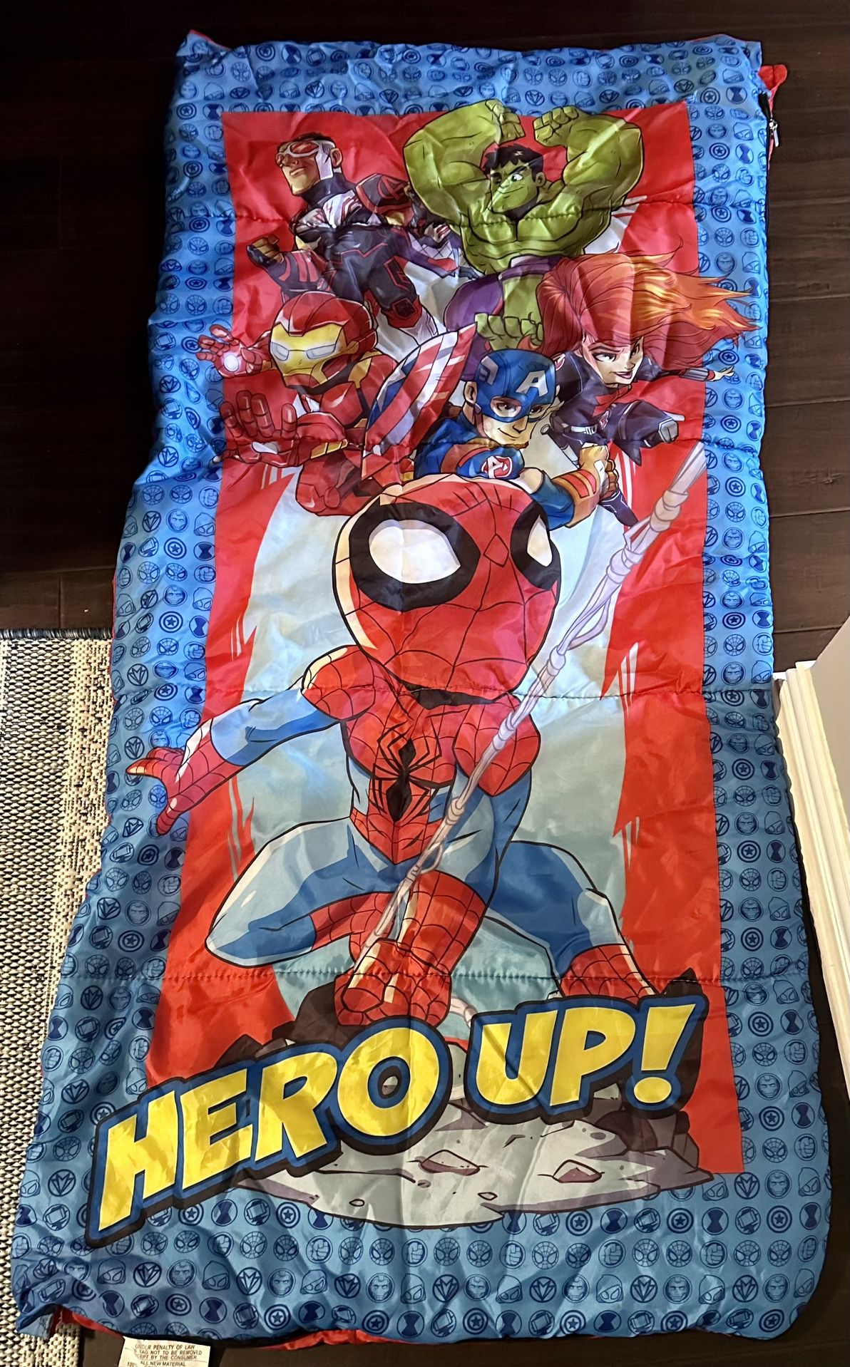 Marvel Super Hero Adventures, Sleeping Bag, Blue