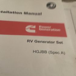 Onan Cumming 2500 Onboard Propane Generator
