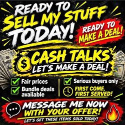 Ready to Let Items go a Discount Today Only!!