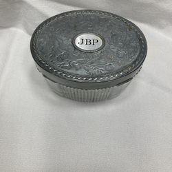 Monogramed Vanity Jar
