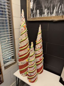 Cute Any Occasion Light Up Cone Trees