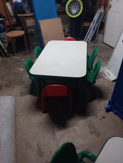 VERY NICE CHILDREN'S TABLE AND CHAIRS FOR SALE