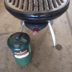Camping Grill With Full Propane Tank