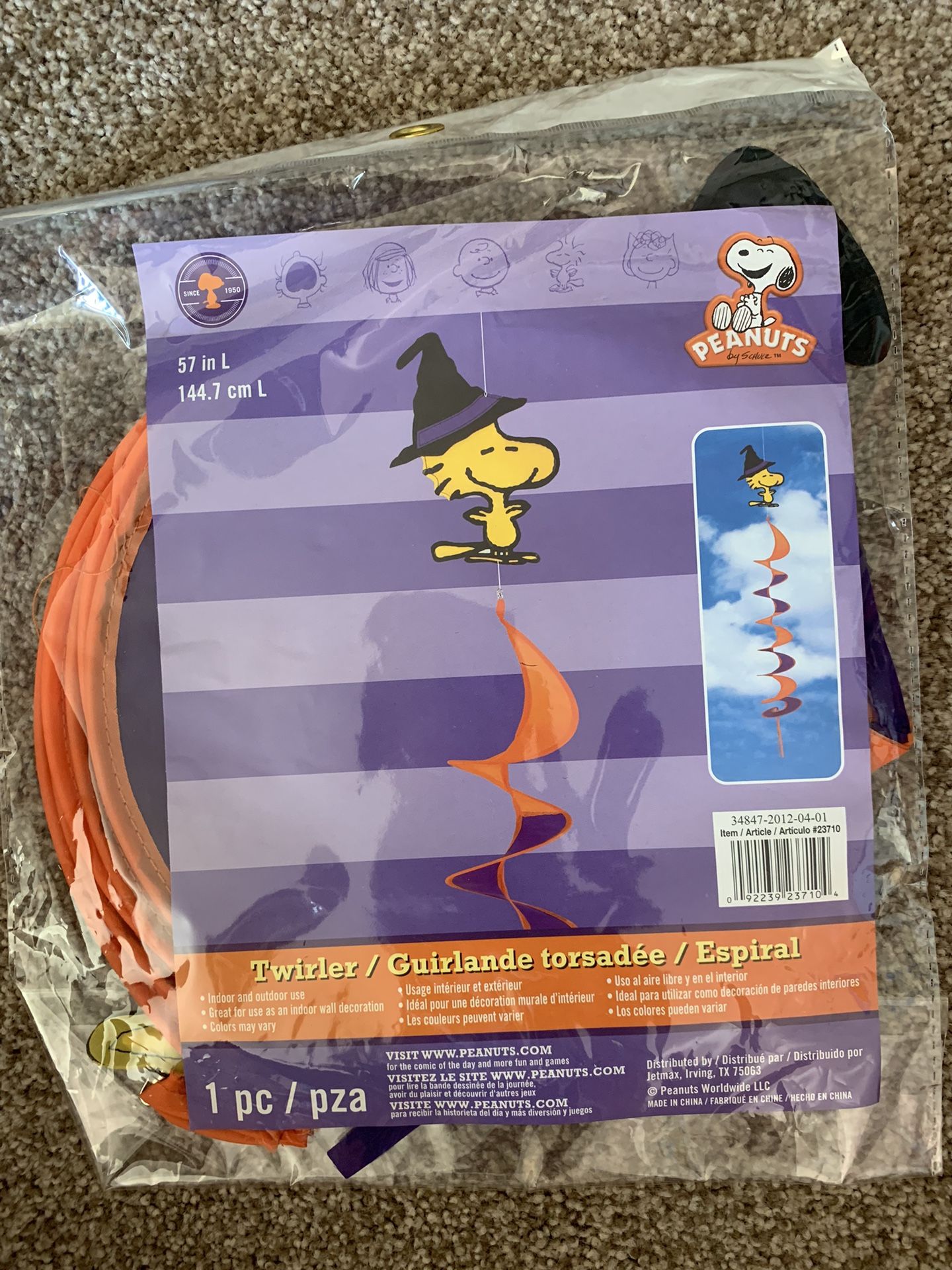 NEW Woodstock Peanuts Halloween Decor (57” L)