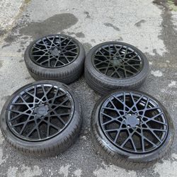 Rotiform BLQ Matte Black Wheels 