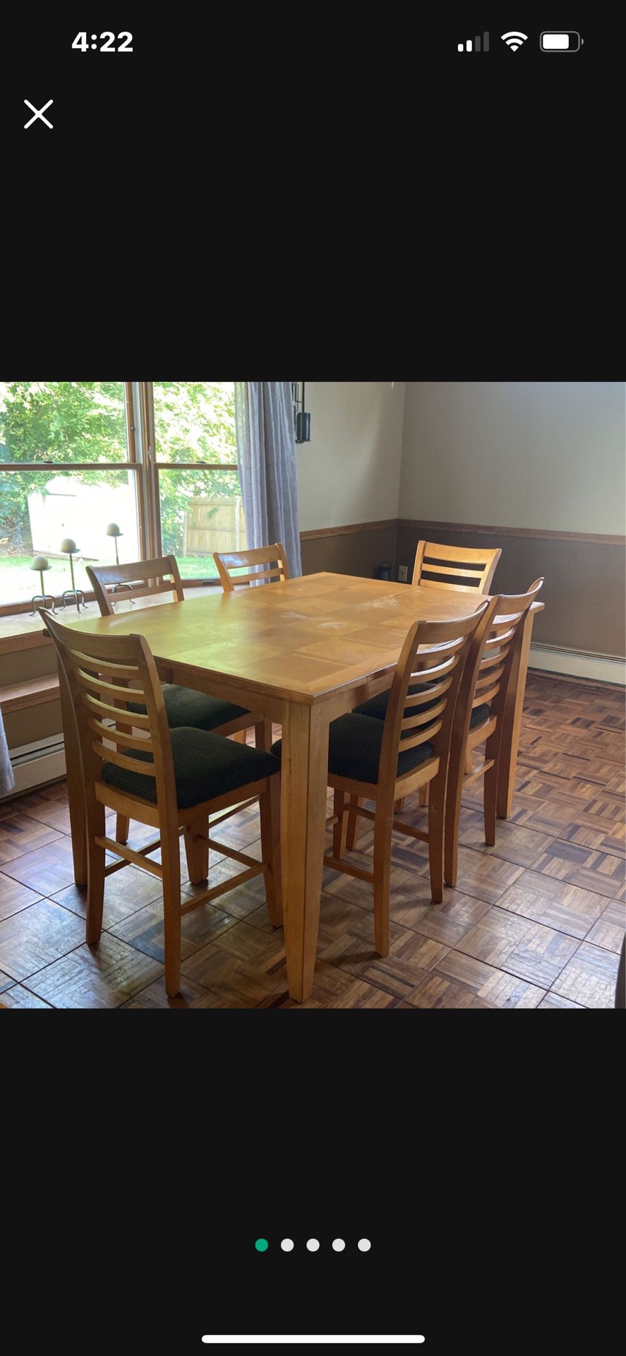 Dining Table / 6 Chairs - Counter Height