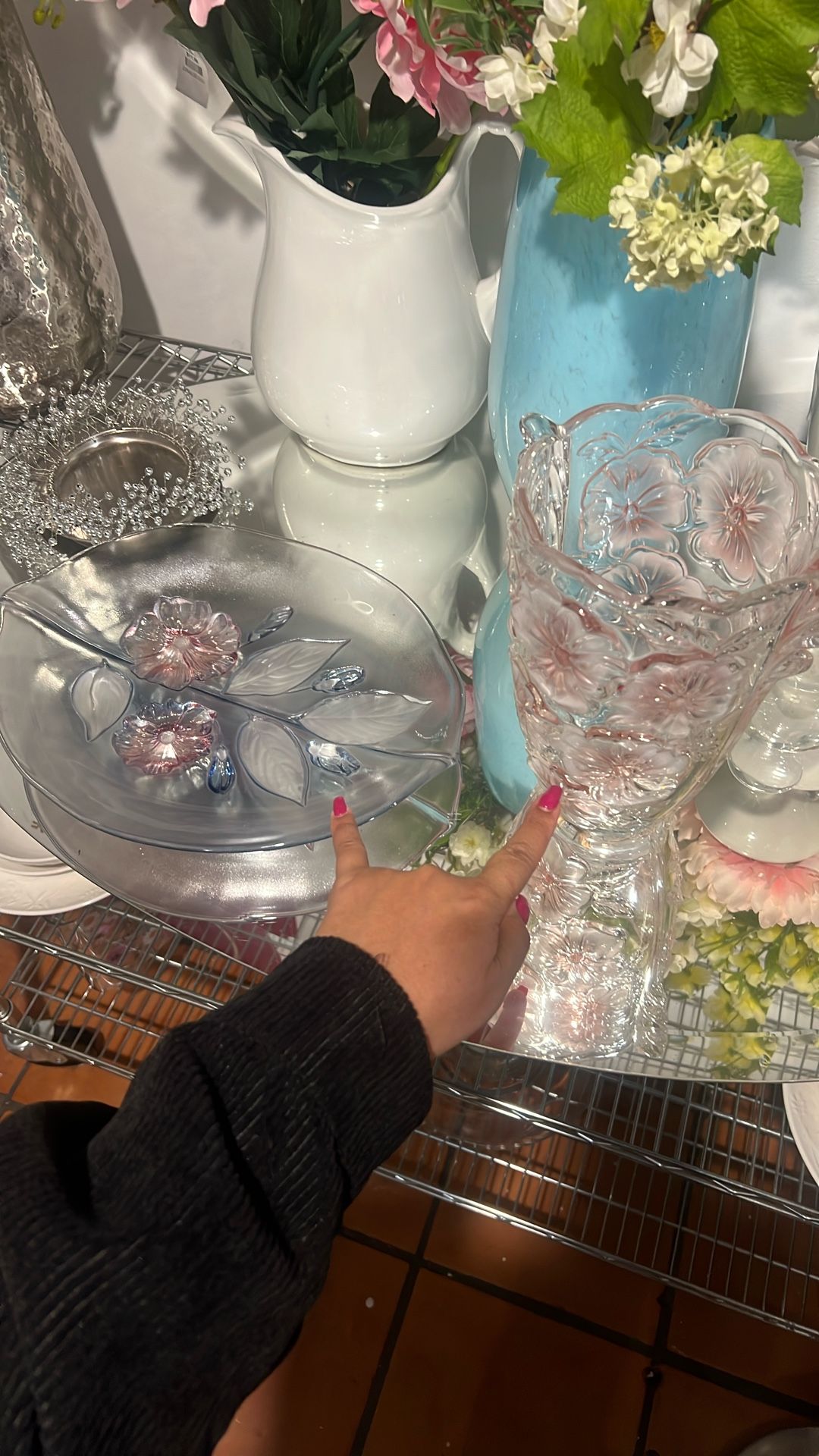 Antique Glass Set / Set Antiguo De Cristal De Plomo