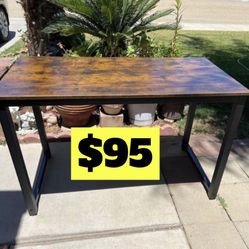 Brand New. Rustic Brown Finished Writing Desk. Sealed In Box.