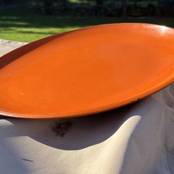 Beaver, Orange Serving Platter