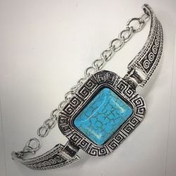Square Turquoise Bracelet 