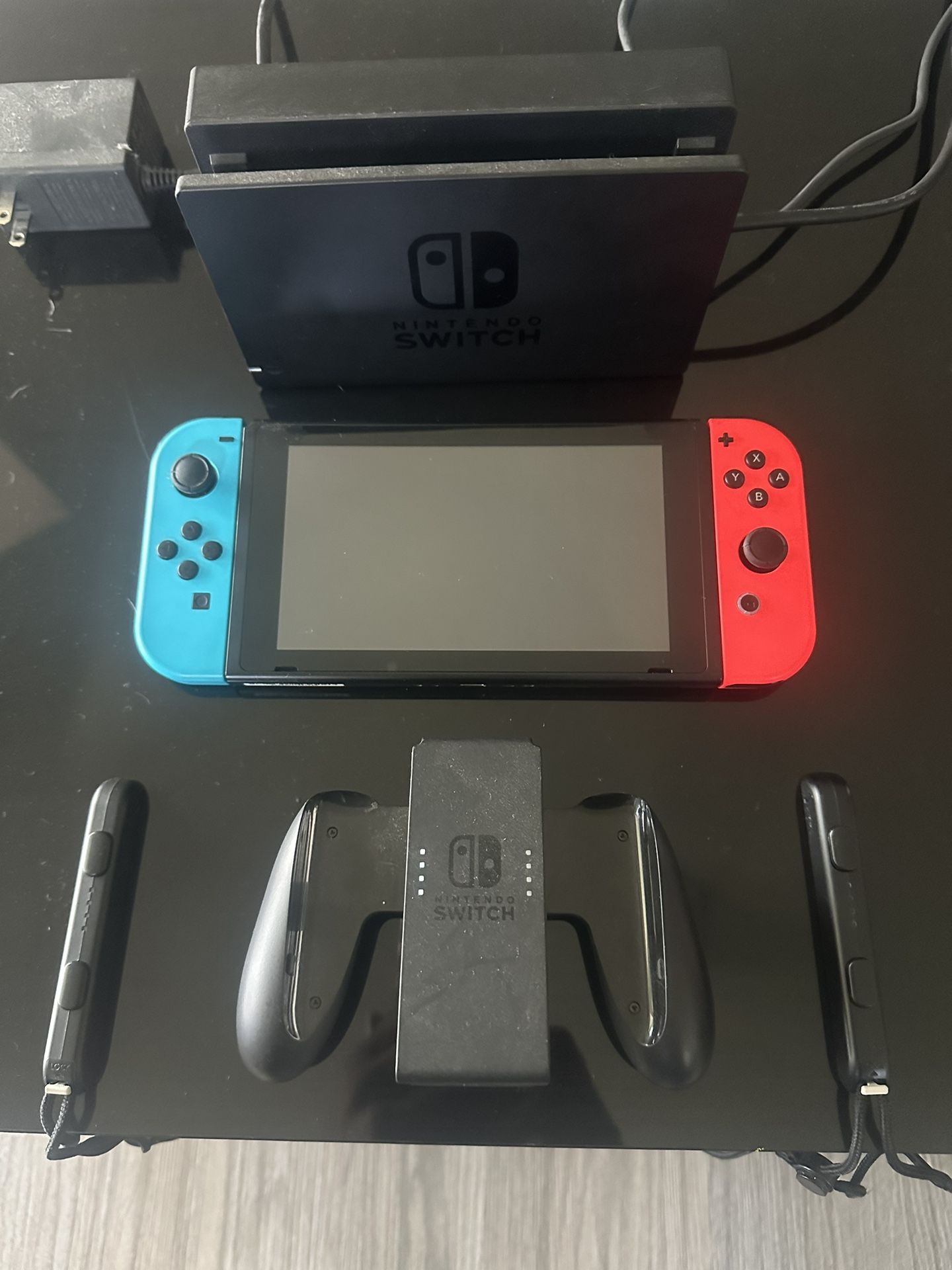 Nintendo Switch With Three Cartridges 