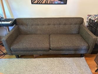 Mid-Century Modern Tufted Sofa