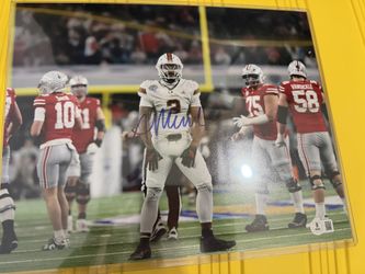 Ahkeem Messidor Signed Miami Hurricanes 11x14 Photo