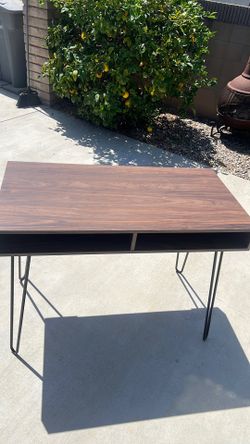 Brown computer table