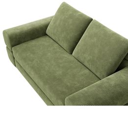 Green Corduroy 3-in-1 Sofa Sleeper