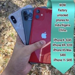 iphone X 300$ Xs Max 399$ 11 469$ 11 Pro Max 625$