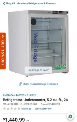 American Biotech Supply Med Fridge 