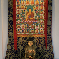 Antique Tibetan Buddha Statue 20” Tall