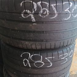 285 30 20 Michelin Pilot Sport 4 S Used Set Of 2 Tires On Sale 