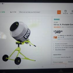 Cement Mixer RYOBI NEW IN BOX