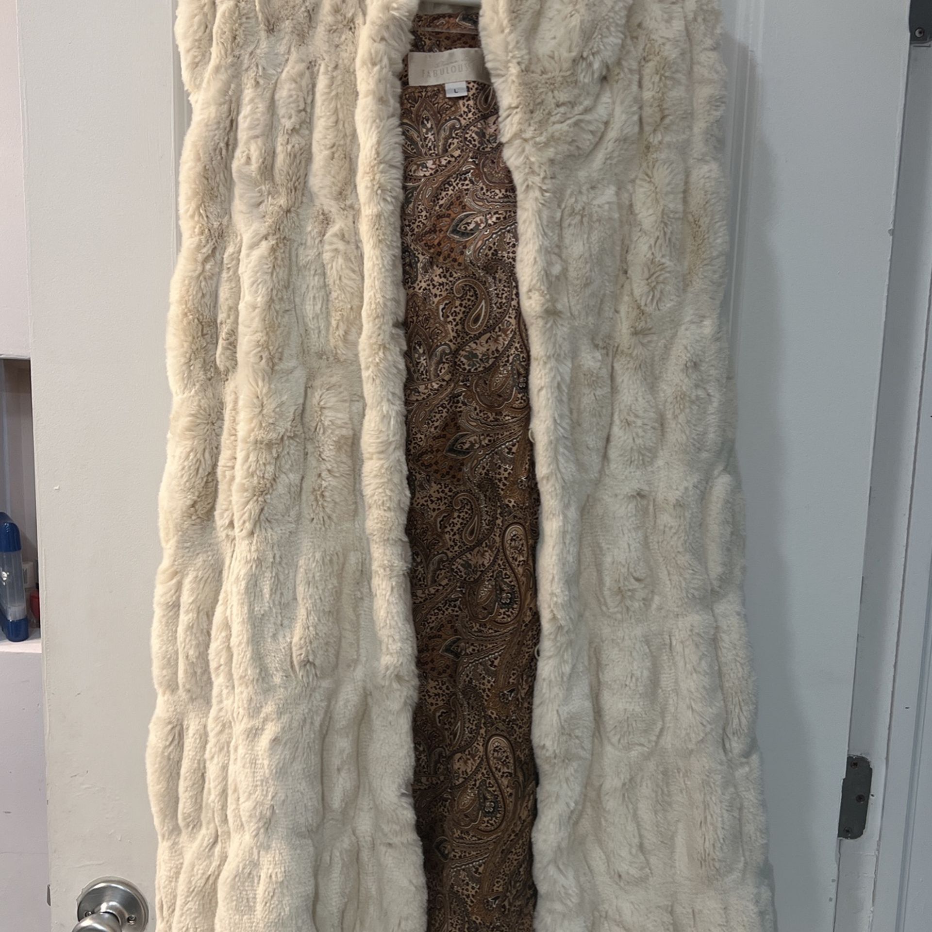 Fabulous Furs Faux Fur Collar Vest